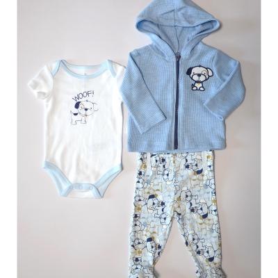 China Wholesale Breathable 3pcs Autumn Custom Gift Baby Boy Girl Rompers Newborn Clothing Sets Clothes for sale