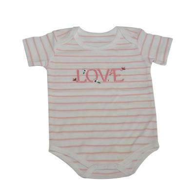 China Wholesale High Quality Summer Babies' 100% Cotton Short Sleeve Jumpsuit Rompers for sale