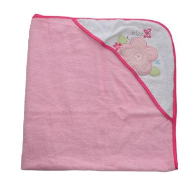 China Sustainable 100% Cotton Warm Soft And Cozy Baby Bath Square Selling Hooded Towel for sale