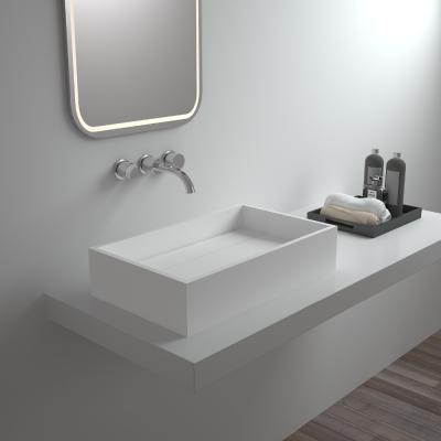 China Modern SM-8317 Unique and Beautiful Cast Iron Bathroom Wash Stone Hand Basin for sale