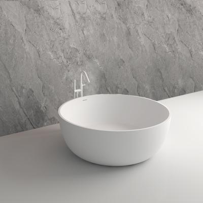 China Easy to Maintain Bath SM-8615 Wholesale Supplies, White Artificial Stone Bathtub (Round) for sale