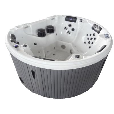 China Freestanding 5 Person Whirlpool Massage Outdoor Hot Pool Spa Freestanding Tub for sale