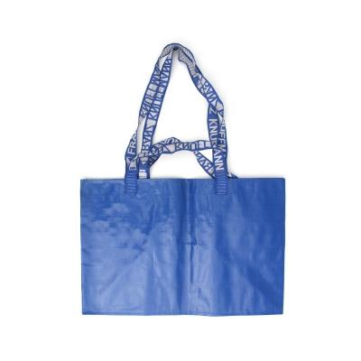 China High Quality Customized Double Handle Handled With Logo Extra Large PP Woven Shopping Bag Handles Long On Shoulders for sale