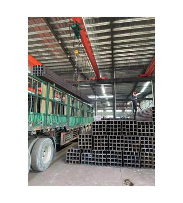 China Decoration Guarantee Quality Q235B/Q355B Carbon Steel Pipe Black And Silver Square Hollow Welded Steel Steel Pipe for sale