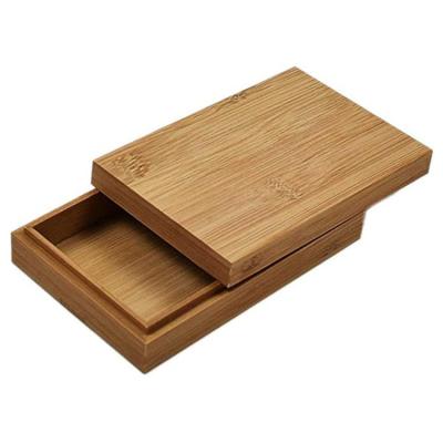 China Large capacity portable exquisite jewelry Europe structure simple bamboo wooden tea packaging box for sale