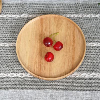 China Eco-Friendly Best Selling Eco-Friendly Coffee Table Tray Easy To Clean Wood Decorative Round Serving Tray for sale