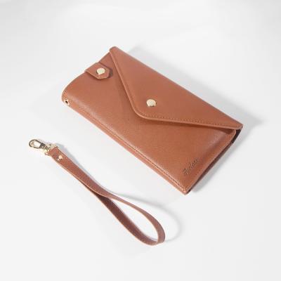 China Fashion Ladies Women Wallet Anti-theft Rfid Portable Card Customized Copy Slim Female Pu Leather Long Purse for sale