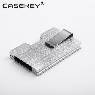 China Minimalist OEM Custom 2020 Multifunctional Aluminum Credit Card Holder Rfid Blocking Wallet For Men With Eco-Friendly Empty Money Clip for sale