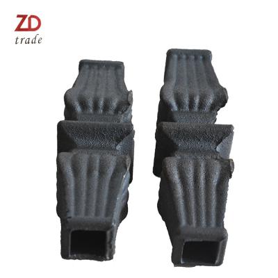 China Easily Assembled Cast Iron Collars Decorative Cast Iron Items Pieces For Fence Or Gate for sale