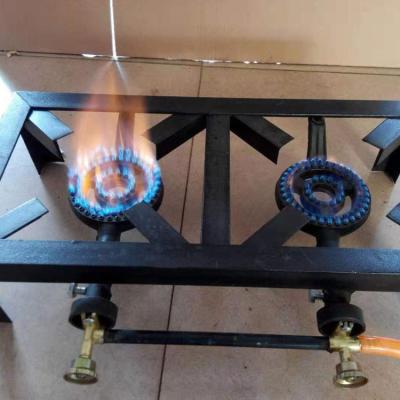 China Cast Iron Tempered Glass Gas Stove With 2 Burner for sale