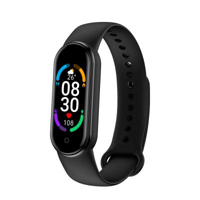 China Hot Sale Touch Screen Smart Watch MI Band 6 M6 Smartband for sale