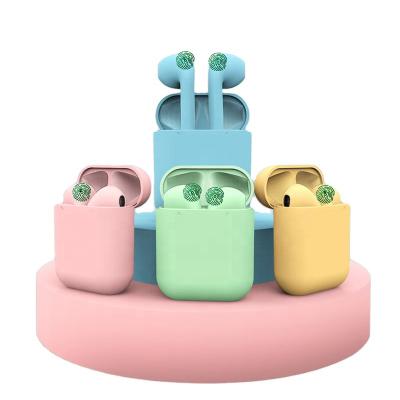 China 2020 Macaron i12 colorful original tws 12 tws headphones In-ear phone wireless Bluetooth headphones Inpods for sale