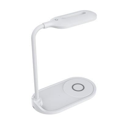 China Wireless Charger OEM Bedside Qi Wireless Charger LED Bed Charging Lamp for sale