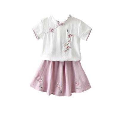 China Breathable Kids Boutique Smocks Clothes Flower Embroidered Summer Floral Baby Smocked Dress for sale