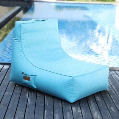 China Outdoor sofa bed design classic waterproof bean bag solution dyed oxford outdoor fabric lazy sofa for sale