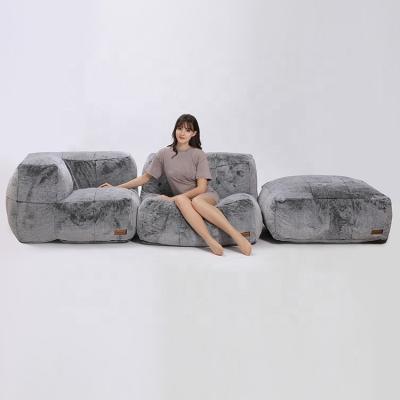 China (Size)High Quality Adjustable Pull Out Sofa Bed With Armchair Three Seats Couch Sofa Cum Bed Convertible for sale