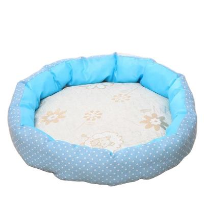 China 2021 Custom Sustainable Luxury Eco-Friendly Faux Fur Memory Plush Foam Around Large Comfortable Pet Cat Dogs Soft Beds for sale