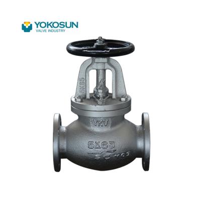 China JIS STANDARD 2021 New Product Hot Trunnion Type Not Easy To Rust Strong Airtightness JIS F7311&F7319 5K&10K Cast Steel Globe Valve for sale