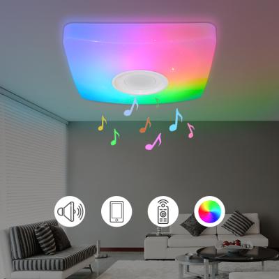 China Modern APP Remote Ceiling Light With Speaker Lamp Smart Music LED Light Modern Ceiling Lights For Kids Room Led for sale