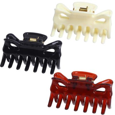 China Fashion new trend women's acrylic acetate hair claw wholesale hair claw cut plastic hair claws for sale