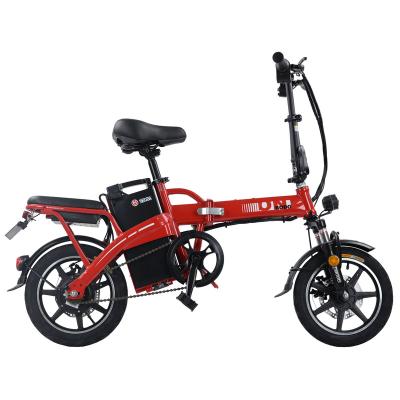 China Steel electric folding bike 14 inch lithium battery electric city bike for sale