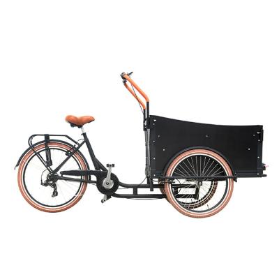 China 20 Inch 26 Inch Carbon Steel Rear Frame Cheap Cargo Bike Steel Front 7 Speed ​​Four Seats For Cargo And Passenger for sale