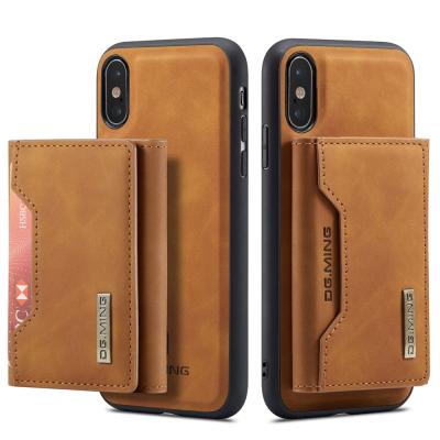 China Anti-fall For iPhone XR Xs Max Detachable Cover Leather Case, Credit Cards Case For iPhone 11 11 Promax for sale