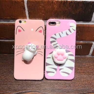 China Cute dust protection squishy case back cover for iPhone 5 6 6 plus, chicken tpu squishy case for iPhone 7 7 plus for sale