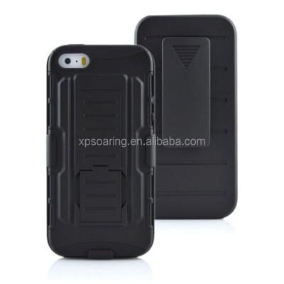 China Shockproof Anti-scratch Kickstand Case For iPhone 5G 5S , Clip Hard Shell Case For iPhone 5S for sale