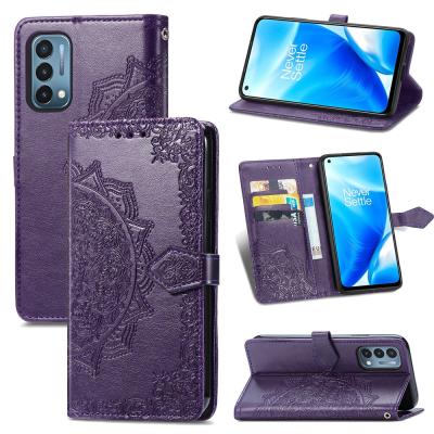 China Anti-drop flos daturae design case for one plus N200 5G wallet phone case cover for sale