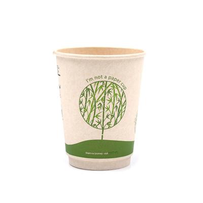 China FSC&BRC&ISO9001&YUM Customized Double Sided Party Wall Pla Pe Bagasse Tea Disposable Biodegradable Paper Cup for sale