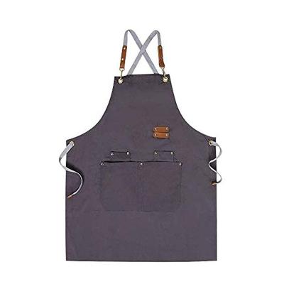 China 100% Hot Sales Eco-friendly Customized Waterproof Canvas Cotton Kitchen Chef Apron for sale