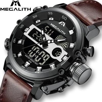 China Automatic Date MEGALITH LED Sport Quartz Watches Automatic Mens Clock Mannen Digital Watches Luxury Waterproof Luminous Wrist Watches for sale