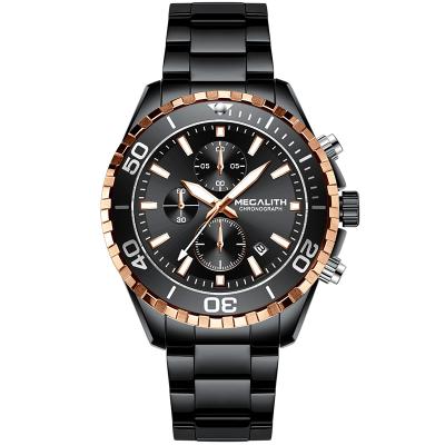 China Chronograph Classic Reloj De Mujer Multifunction Calendar Sports Male Chronograph Wristwatches Quartz Watch for sale