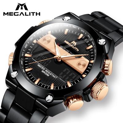 China MegalithDigital Chronograph Watch Mens Army Sports Watch Water Resistant Date Calendar LED Military Electronics Watches Relogio Masculino for sale