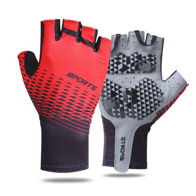 China Guantes Ciclismo Logo Half Finger Dirt Mountain Bike Cheap Custom Bike Half Finger Cycling Gloves For Bike Riding for sale