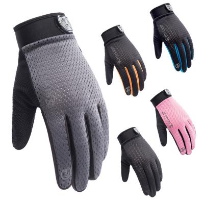 China Custom Fitness Workout Comfortable Fashionable Thin Breathable Gym Gloves Full Finger for sale