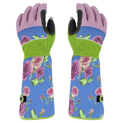 China Safety Work Thorn Proof Gardening Gloves For Women Custom Logo Long Garden Gloves Men for sale