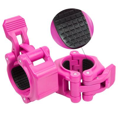 China 50Mm PP Barbell Locking Collars Adjustable Custom Plastic Anti-Slip Barbell Collar Clamp for sale