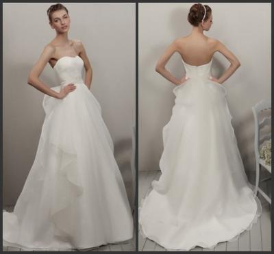 China High End Ruffled Beaded Sequins Wedding Dress Beautiful Long Bridal Gowns for sale