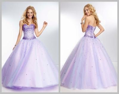 Китай Sequins Кристл lhbim Тюль длины пола Princess Quinceanera Одевать Отбортовывать продается