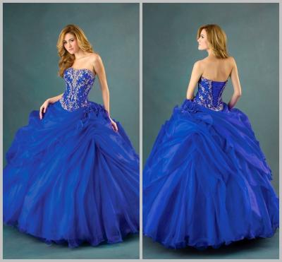 Китай Вышивка Quinceanera Organza Princess платьев с выбирает поднимает цветки продается