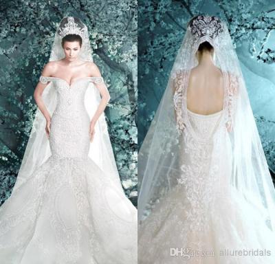 China Do querido de cristal dos vestidos de casamento da sereia do laço de Bling vestidos nupciais à venda