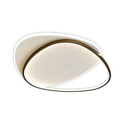 China Living Room Modern Round Mounted Aluminum PC LED Ceiling Lamp for sale