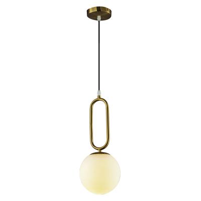 China Modern Hand Blown Glass Shade Modern Dome Ceiling Living Room Pendant Light for sale