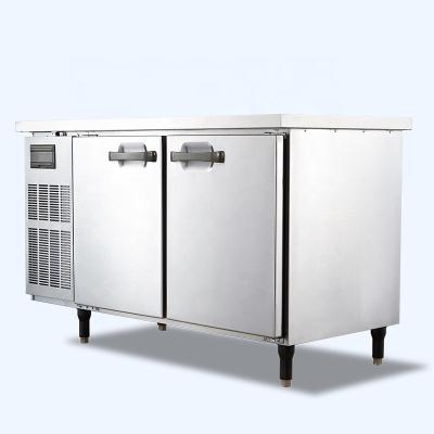 China Single-temperature Commercial Kitchen Fridge Auto Defrost Stainless Steel Fridge Freezer Fan Cooling Refrigerated Cabinet Fridge Freezer for sale