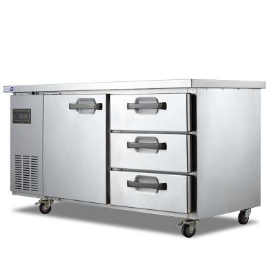 China Best Selling Energy Efficiency Restaurant Commercial Refrigerator Freezer For Food Service Counter for sale