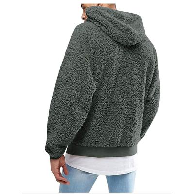 China Wholesale Autumn Winter Men's Clothing Pullover Warm Sherpa Hoodie Fashion Turtle Neck Hoodie Viable for sale