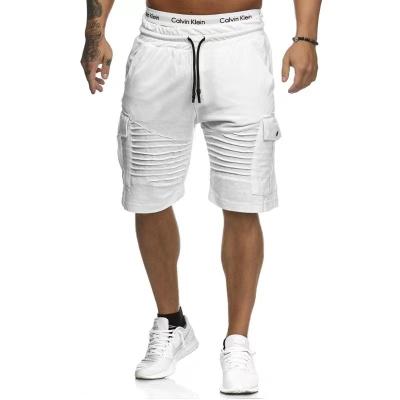 China Anti-pilling 2021 summer sports men's shorts cropped slim fit men's trousers hot spring casual and stripe pocket for sale