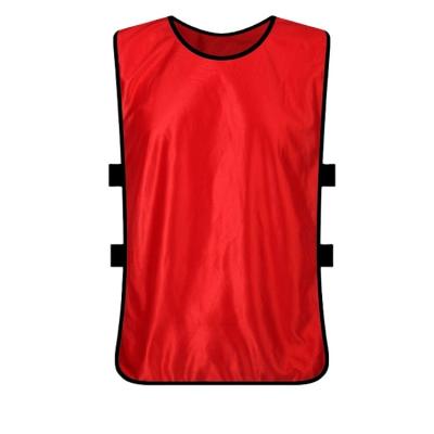 China YBDA001 Anti-wrinkle Factory Custom Sleeveless Training Vest Sports Practice Soccer Vest For Red Soccer Uniform Training Team Clothing for sale